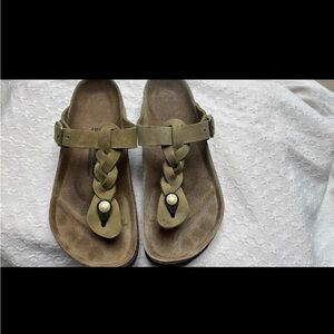 Birkenstock Women's Braided Sandals in Olive